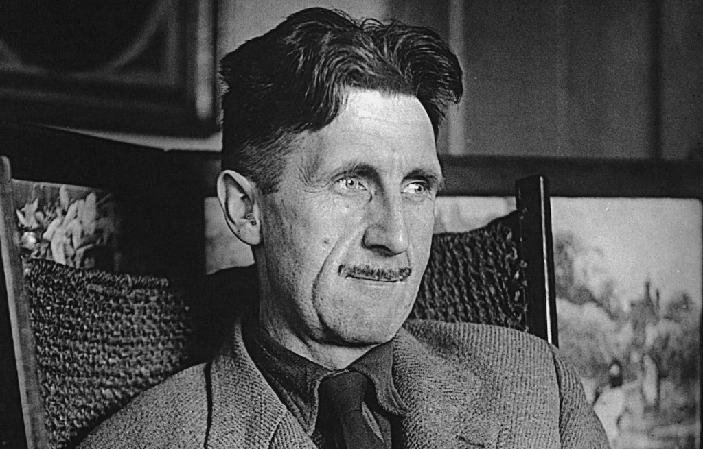George Orwell looking pensive