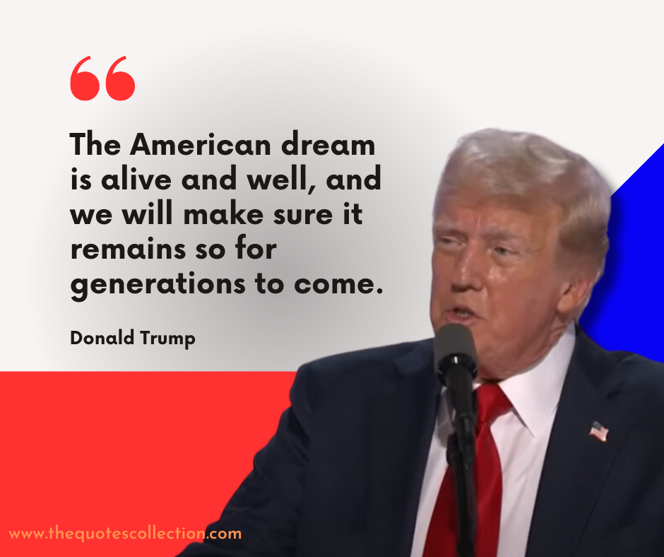 donald trump on the american dream