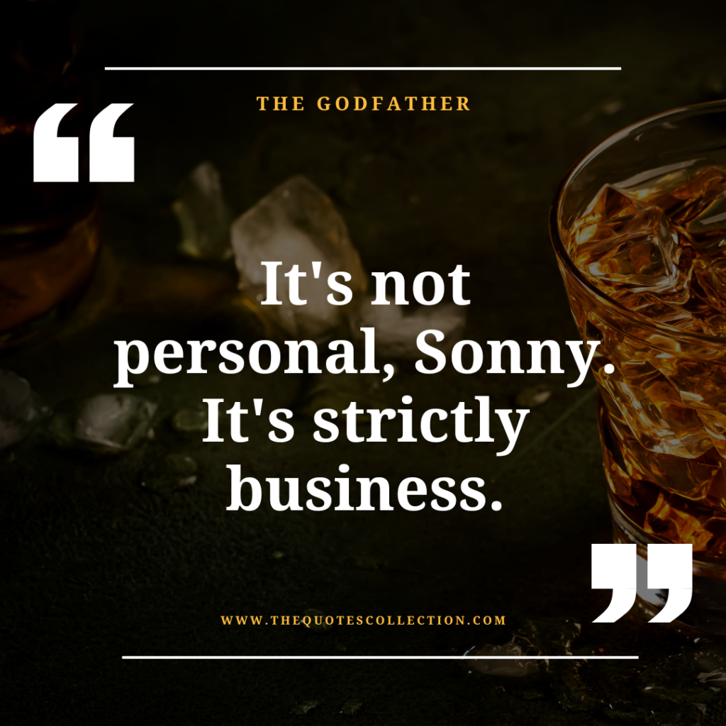 godfather movie dialogue to sonny