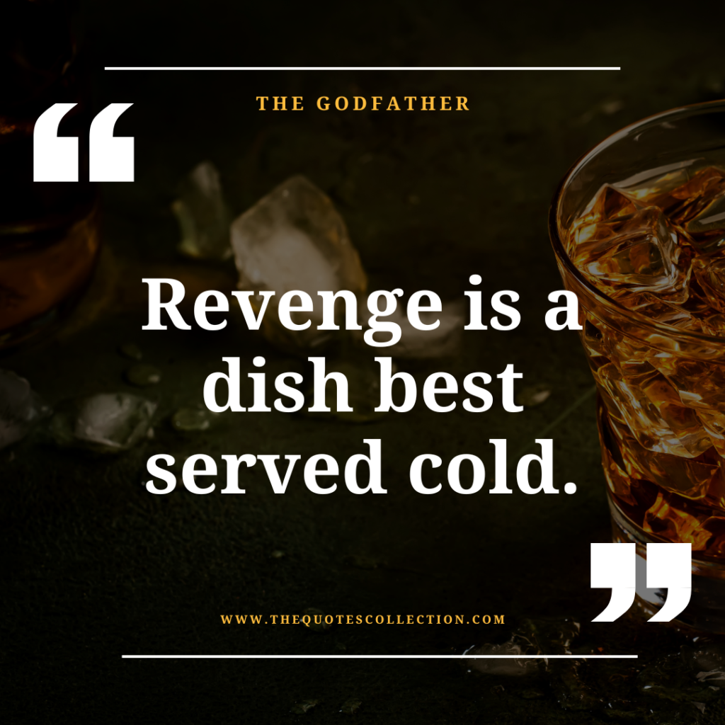 godfather movie quote on revenge