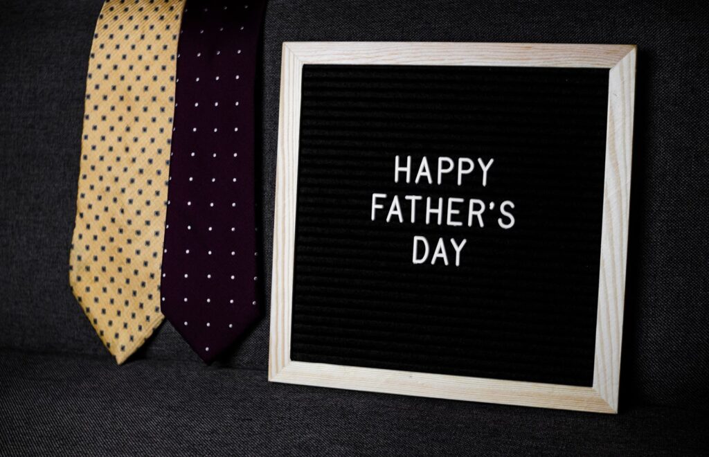 Celebrate Father's Day with classic neckties and a heartfelt message.