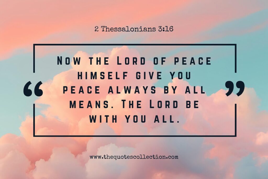 Bible verses about peace from Book of Thessalonians