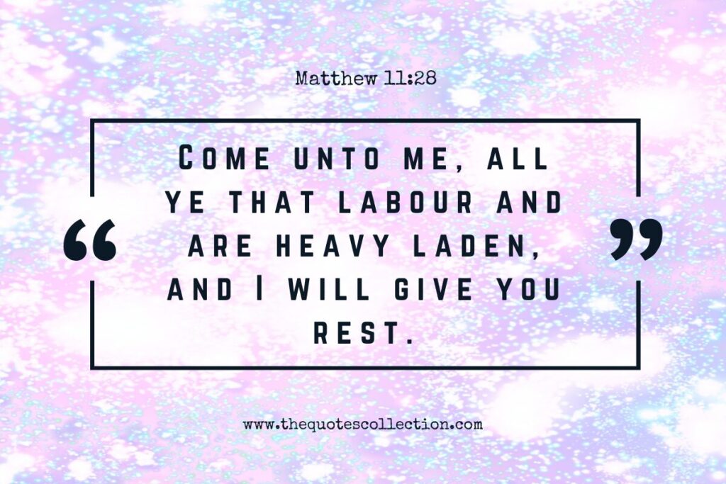 Bible verses about peace from Book of Matthew