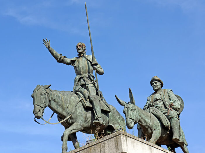 Don Quixote sculpture statue in Belgium