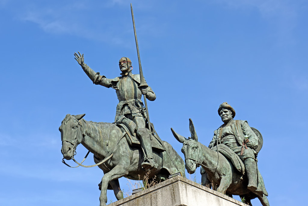 Don Quixote sculpture statue in Belgium