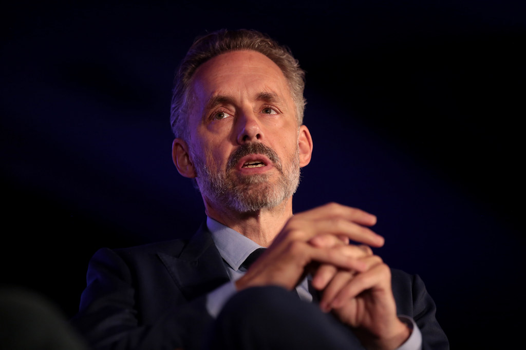 Jordan Peterson speaking at a TPUSA event