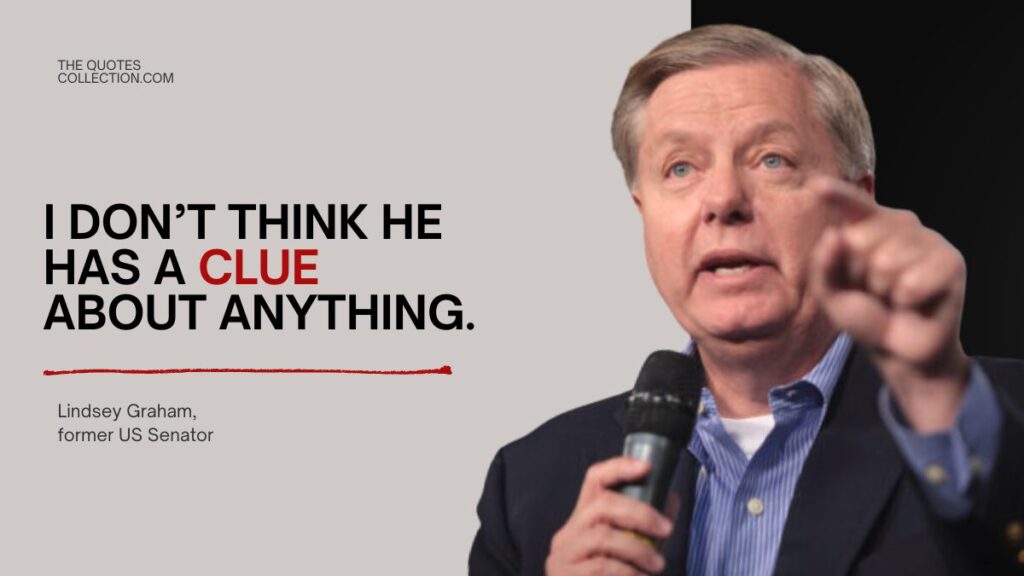 Lindsey Graham discussing Donald Trump during the 2016 election