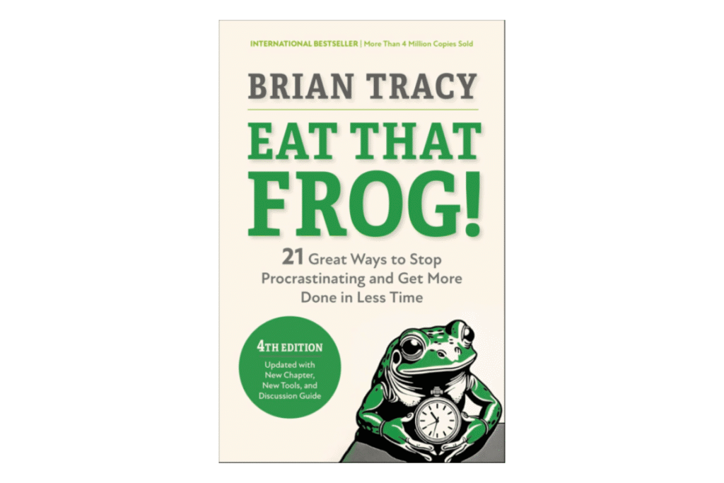 Brian Tracy Eat That Frog Book Cover, one of the best productivity books for procrastination