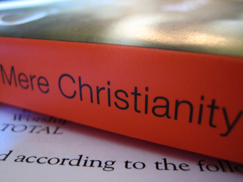 Close up of the Mere Christianity Book Cover by CS Lewis