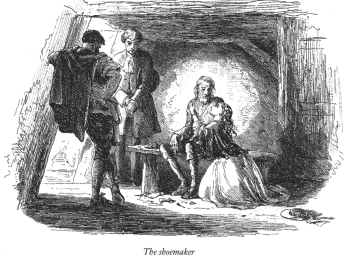 Doctor Manette in The Shoemaker illustration from A Tale of Two Cities
