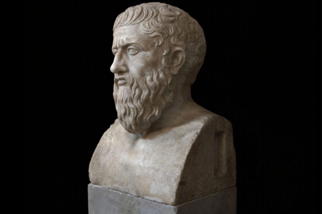 Herm of Plato. Vatican Museums, Pio-Clementine Museum.