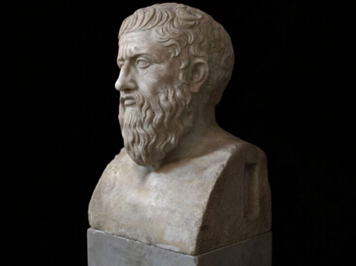 Herm of Plato. Vatican Museums, Pio-Clementine Museum.